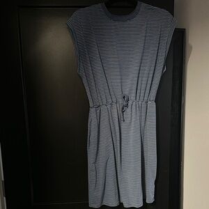Target Striped Blue Casual Dress